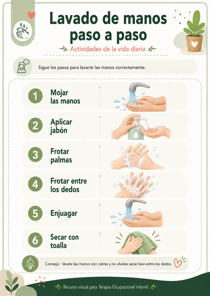 Recurso visual para terapia ocupacional infantil