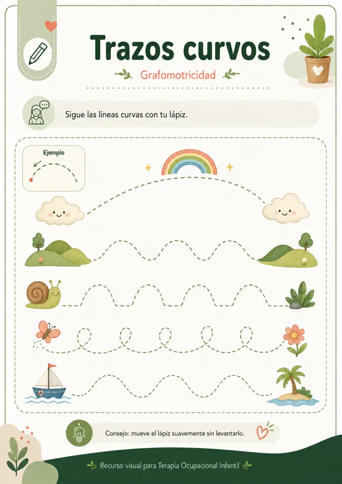 Recurso visual para terapia ocupacional infantil
