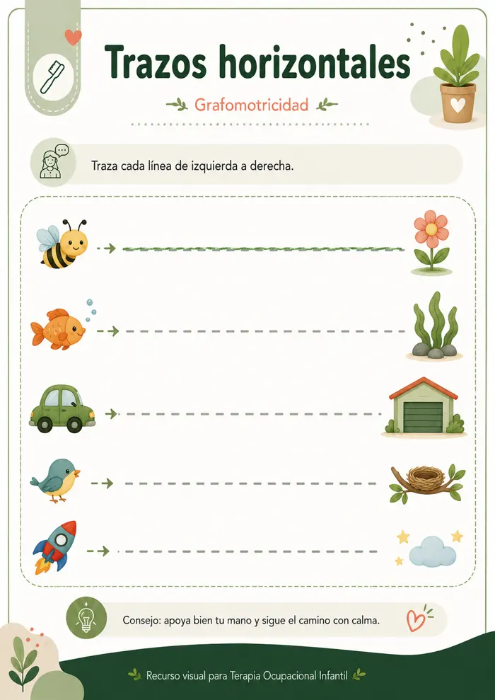 Recurso visual para terapia ocupacional infantil
