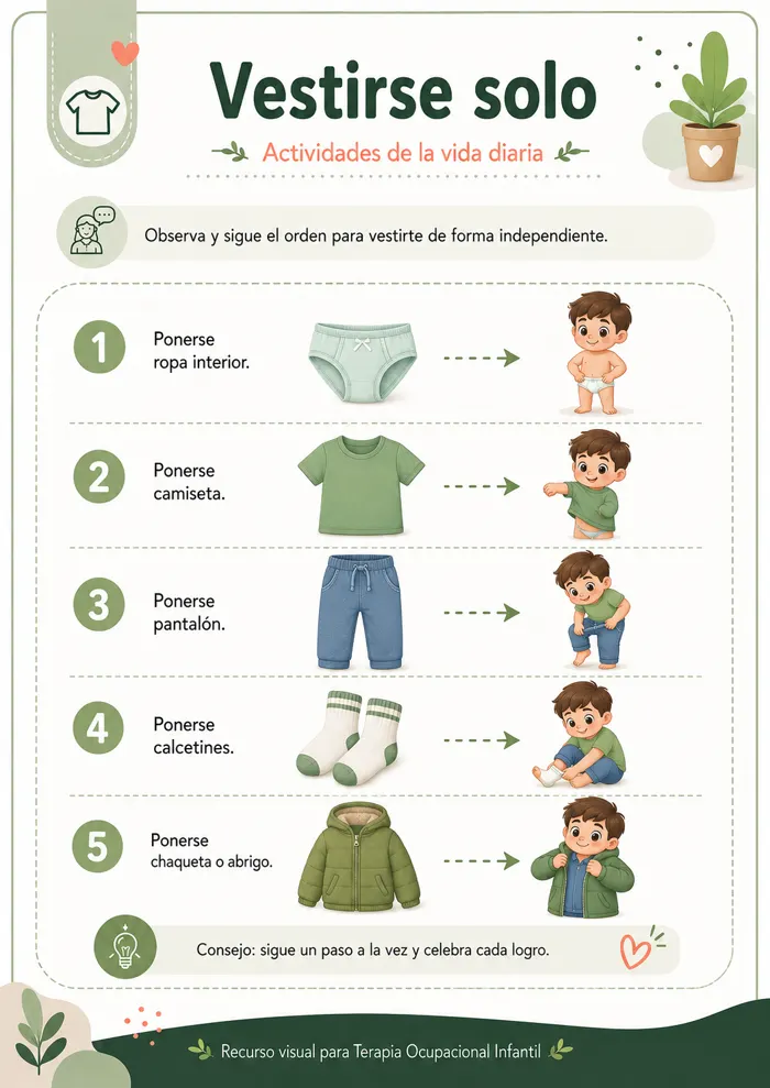 Recurso visual para terapia ocupacional infantil