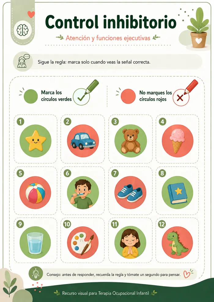 Recurso visual para terapia ocupacional infantil