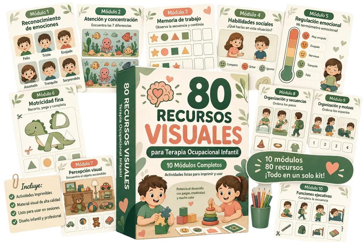 80 Recursos Visuales para Terapia Ocupacional Infantil